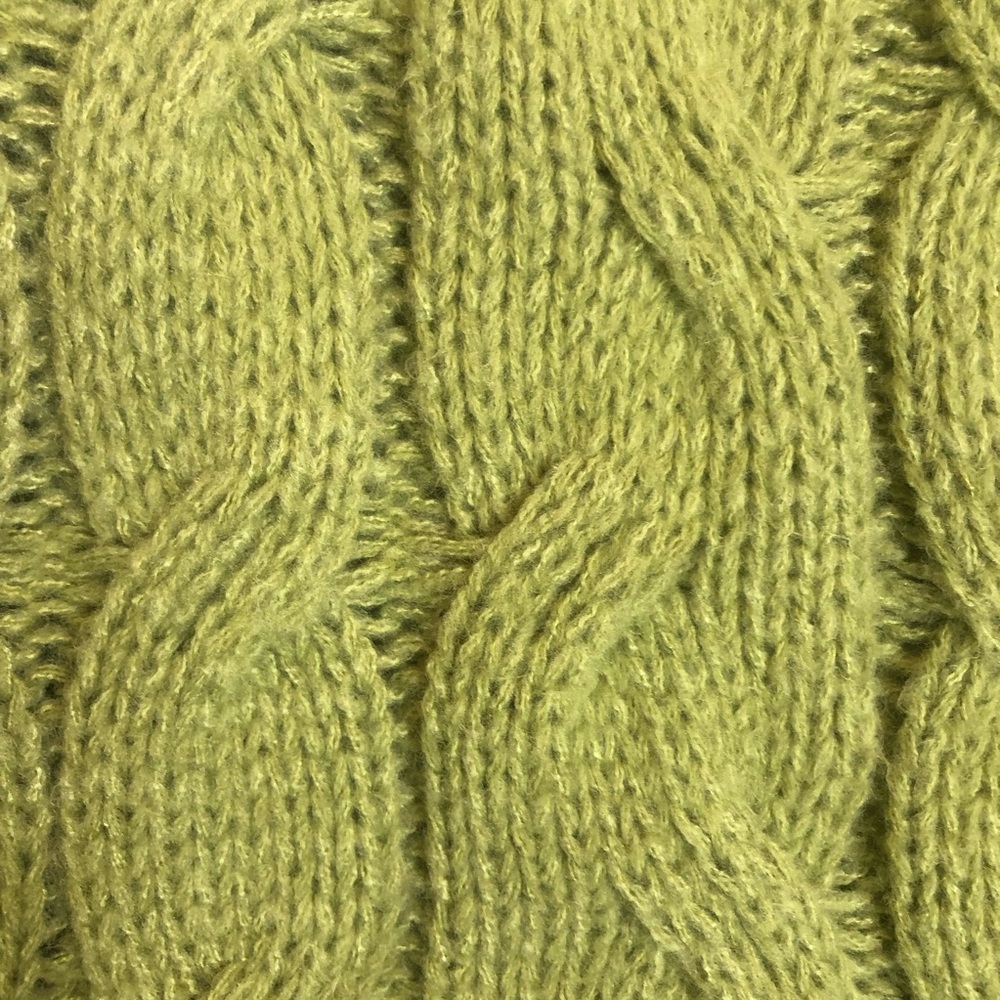 GeeGee Women's Green Cable Knit Sleeveless Sweater  Size Large - Picture 4 of 7